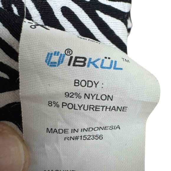 IBKUL Sally Tiered Golf Tennis Pickleball Skort Black White Print Size XL - Picture 9 of 10